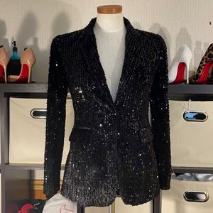 Black Hanita sequin blazer